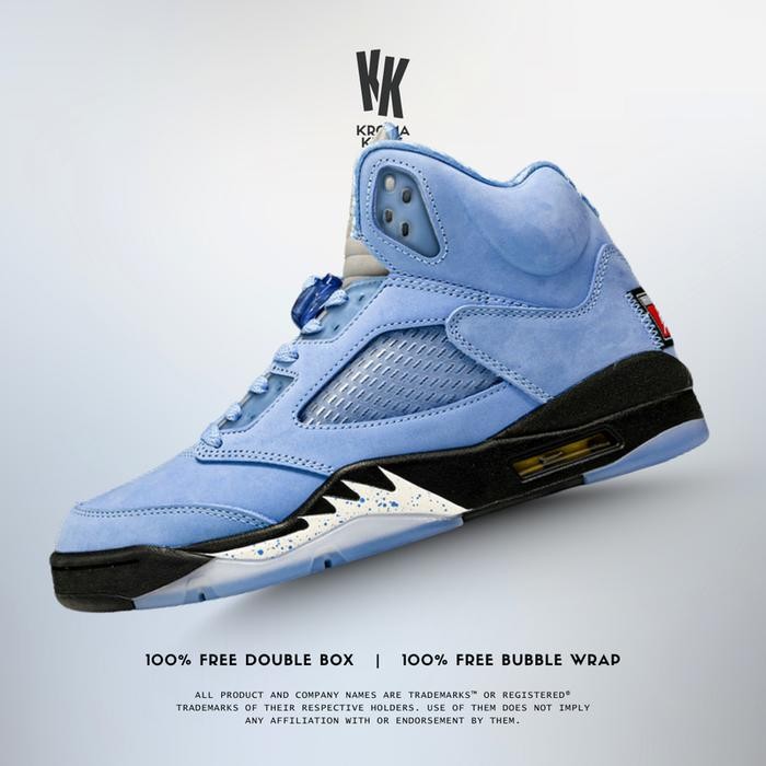 Jordan 5 Retro UNC University Blue Sneaker DV1310-401 (Size 40-47.5)