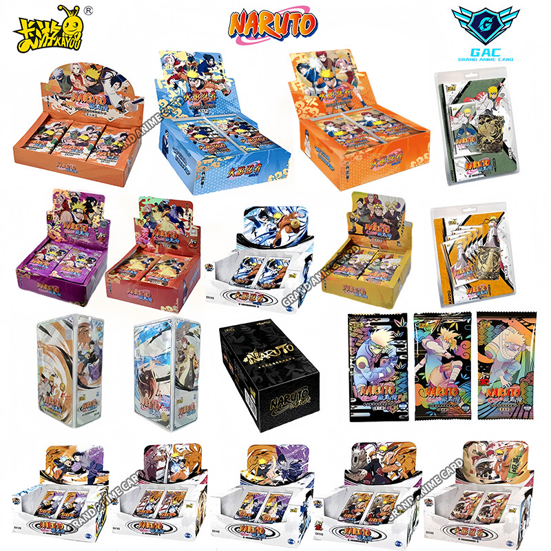 KAYOU Genuine Naruto Cards New T2W8 T4W7 Anime Collection Card Box Fight Chapter Pro Chapter Ninja W