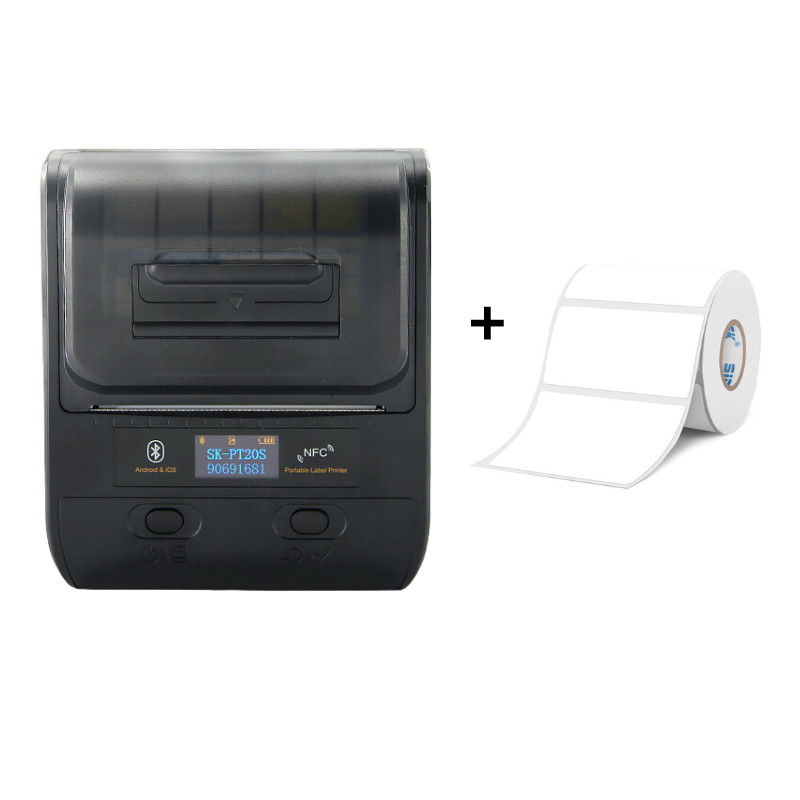 Portable Label Thermal Printer Sticker Printer Mini Bluetooth Sticker Maker Barcode QR Code Sticker 