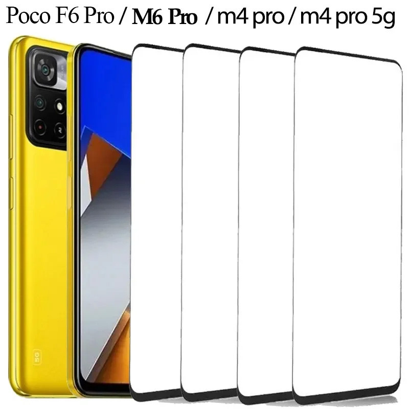 poco m6 pro, Poco F6 glass film for poco m4 pro tempered glass for xiaomi poco m4 pro screen protect