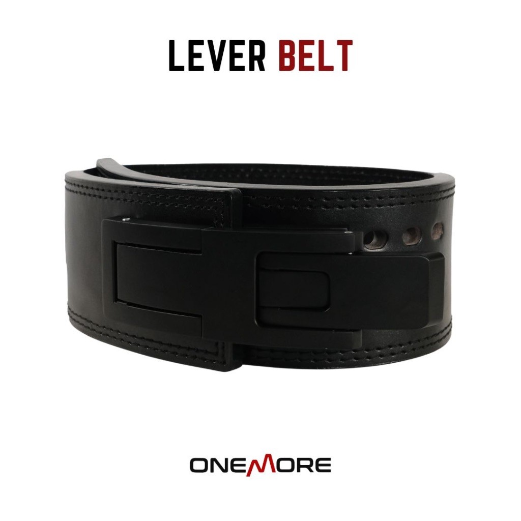 ONE MORE 13MM Powerlifting Lever Belt Sabuk Fitness Gym