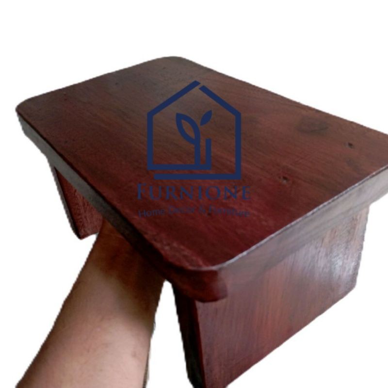dingklik kayu / kursi jongkok kayu / dingklik kayu solid tebal /jingkik kayu