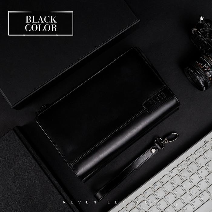 Clutch Pria Kulit Asli Tas Tangan Handbag Pouch Bag Kulit Asli Diamant - Reven Leather Goods - Selem