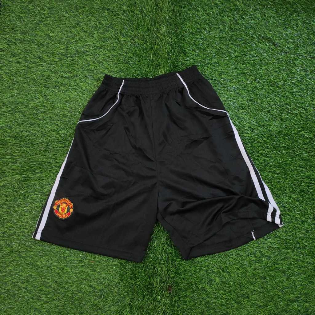 Celana Bola Manchester United Home Hitam Katun 2025/2026