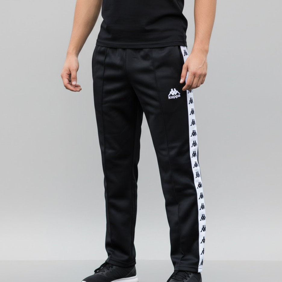 TRACKPANT CELANA PANJANG KAPPA CASUAL PRIA WANITA LOGO BORDIR TRAINING LARI JOGGING GUNUNG BRANDED