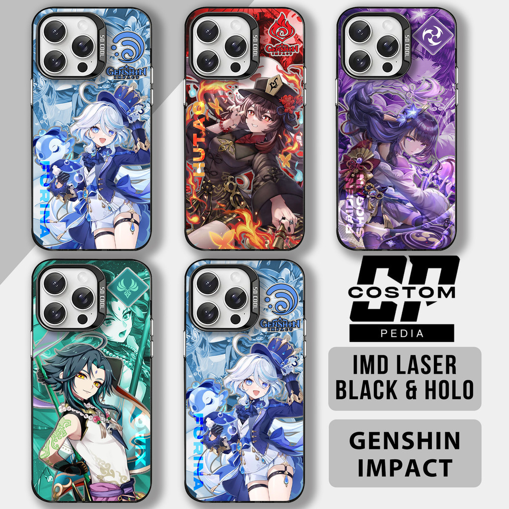 Case Naruto Genshin Impact CU569 Poco X7PRO X6PRO X3 M3 F4 Premium Black Matte IMD Gambar Glossy Tim