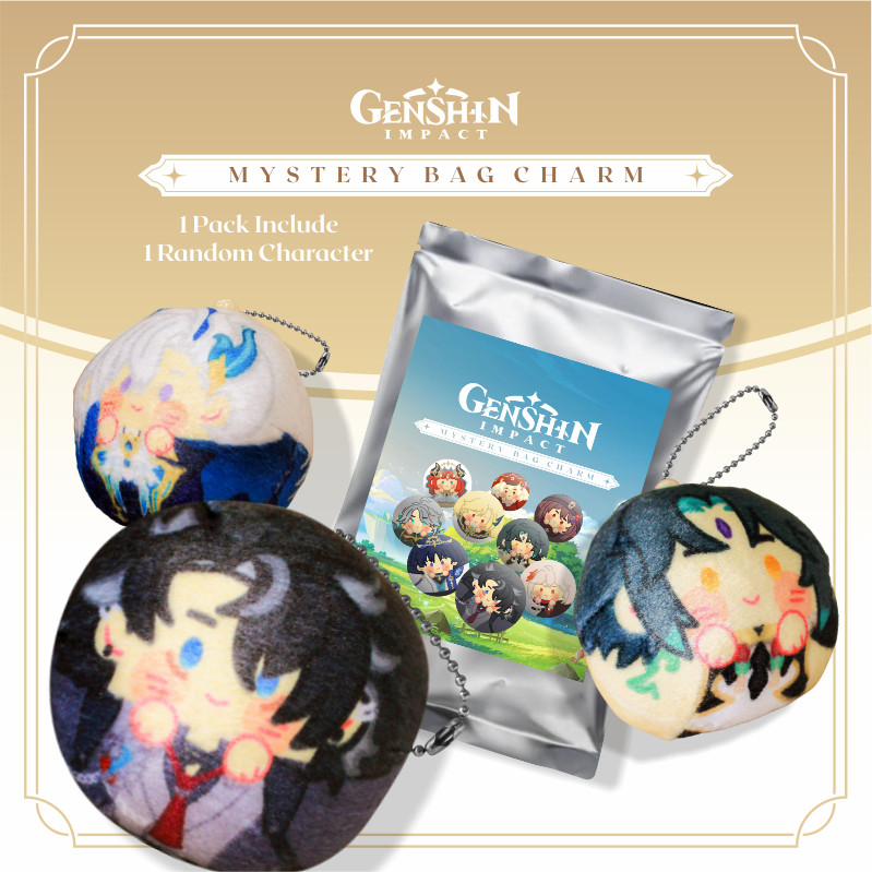 Blind Pack Gantungan Kunci Genshin Impact Boneka Plushie Random Karakter
