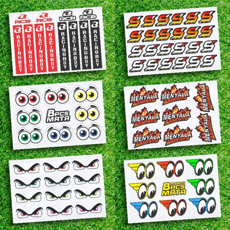 Promo Stiker Pack Viral Mata Stiker Rcb Stiker S By Rap Stiker Menyala Stiker Keren Untuk Motor Helm