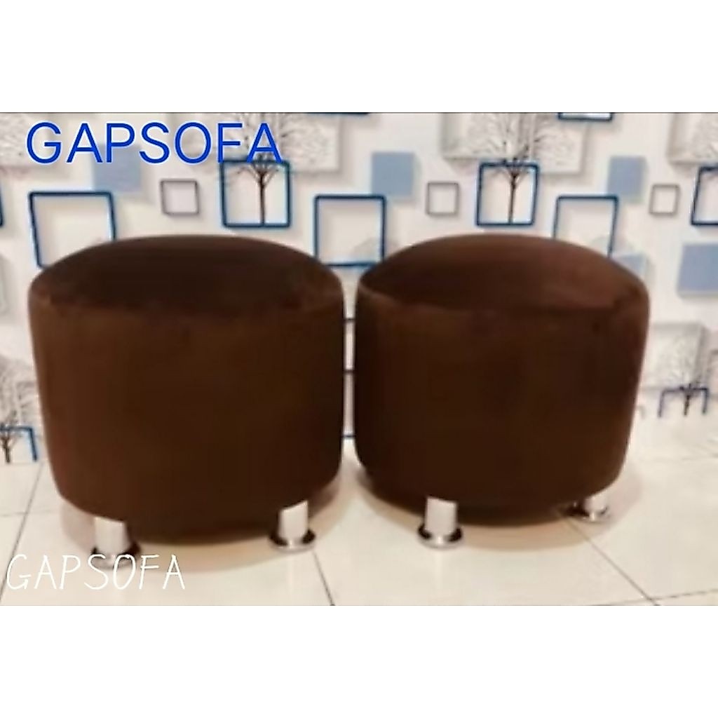 Sofa bulat / Stool minimalis / Stool kaki setenlis