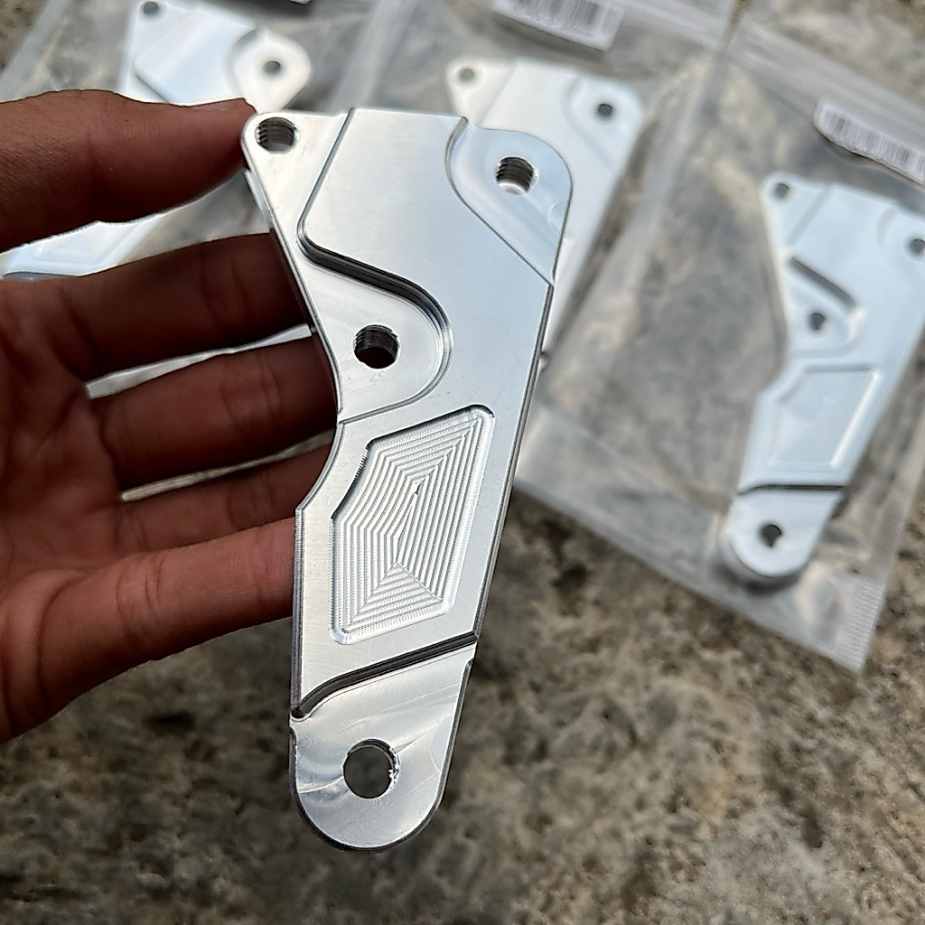 Breket Kaliper 4P 260mm Supra x125 Supra lama Supra fit Karisma 125 Piringan 260mm Breket Brembo 4P 
