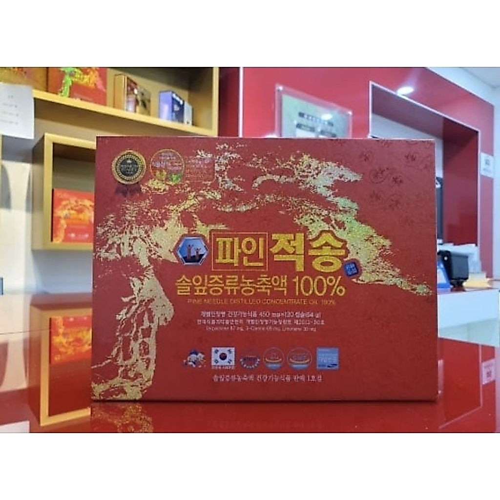 [Ori 1000% Dari Korea]RED PINE JEOKSONG, OIL PINUS, MINYAK PINUS 120 Capsule Dengan "Dus"