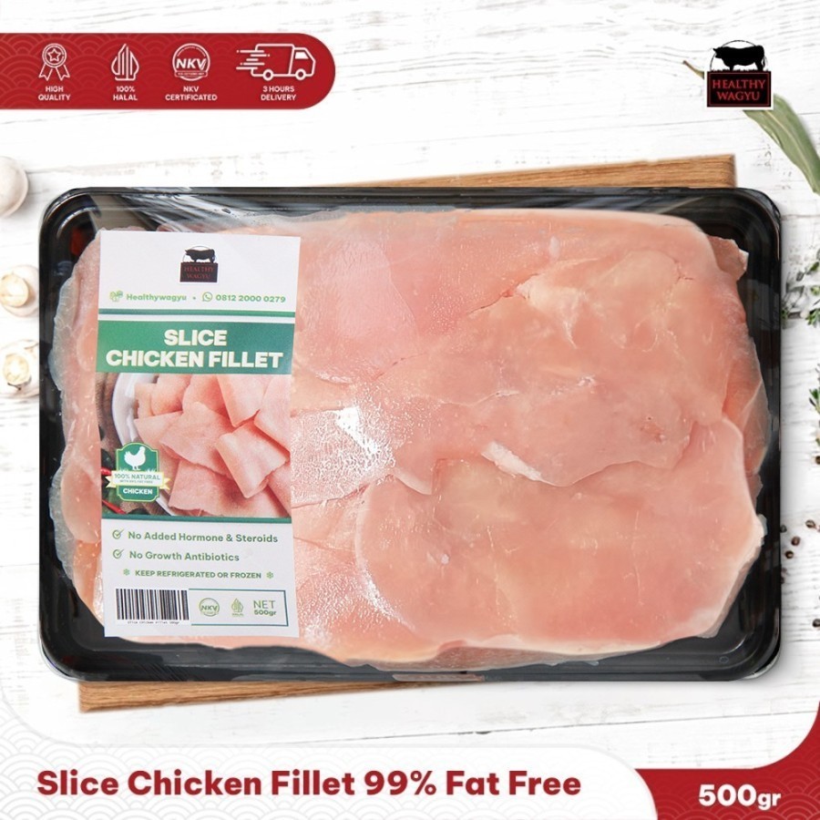 Slice Chicken Fillet Daging Ayam Slice Tipis 500 Gram