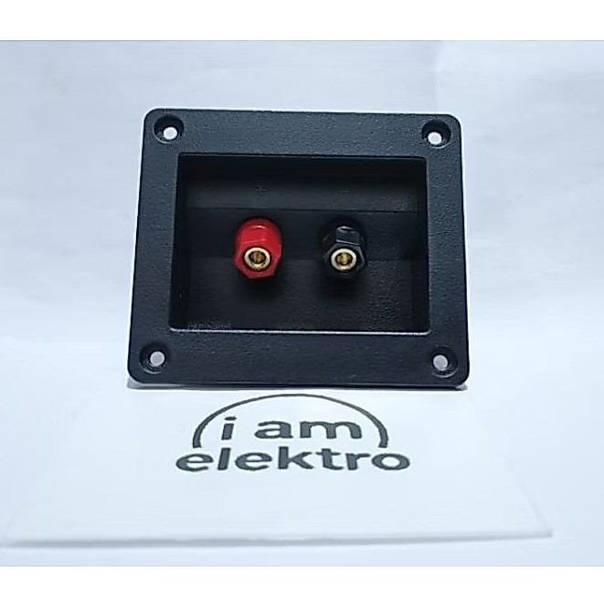‎Terminal Speaker Kotak / Terminal Box Speaker Segi 2-pin Binding Post