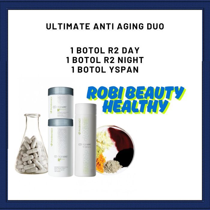1 Botol R2 dan Yspann Ultimate Duo Anti Aging DUO TRME TWS V2 ORIGINAL
