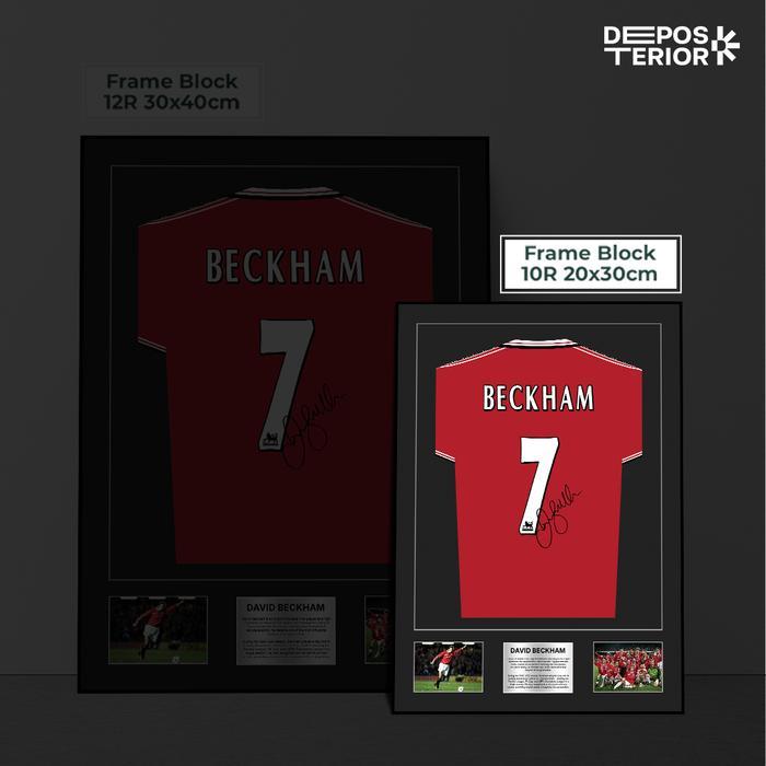Frame Poster Jersey David Beckham MU | Poster Beckham Manchester United - 10R 20x30