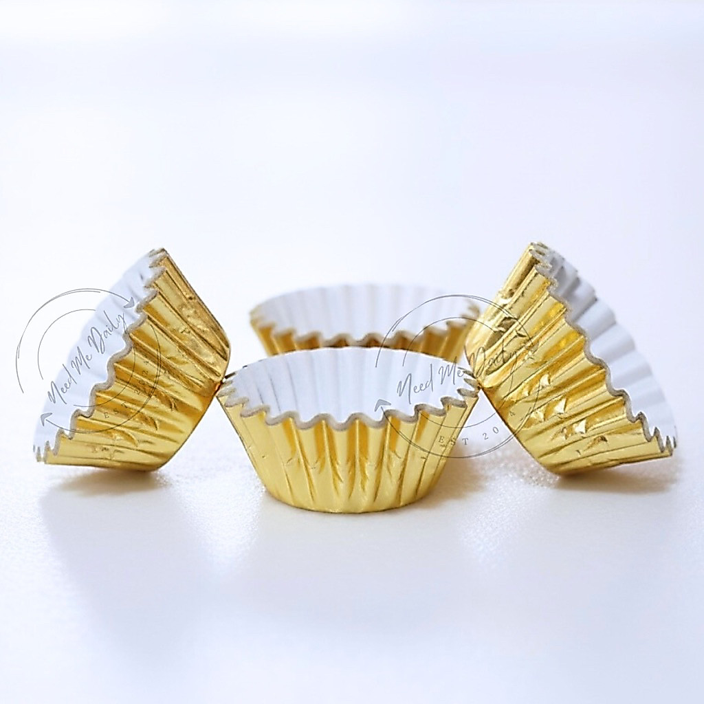 [1000pcs] Cup Cases Gold 55mm Dragon Pack Anti Minyak | Cup Cake Case Nastar Cornflakes Coco Crunch 