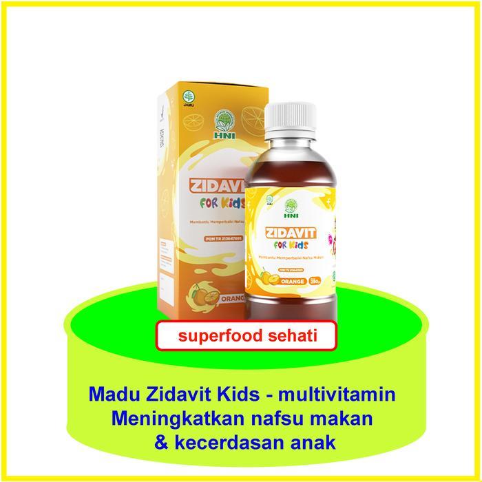 hni health extrafood hpai zidavit for kids suplemen madu vitamin anak - zidavit
