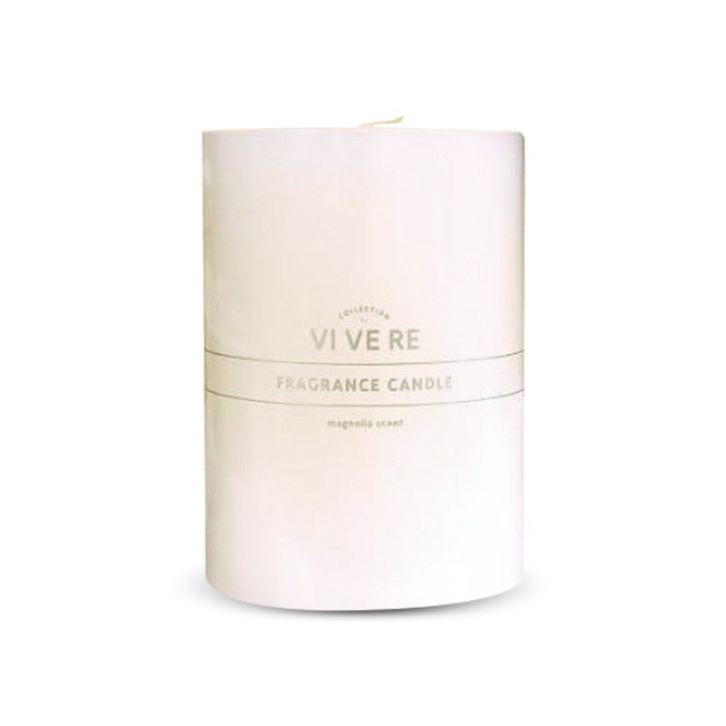 VIVERE Lilin Aromatherapy Pillar Candle New Magnolia