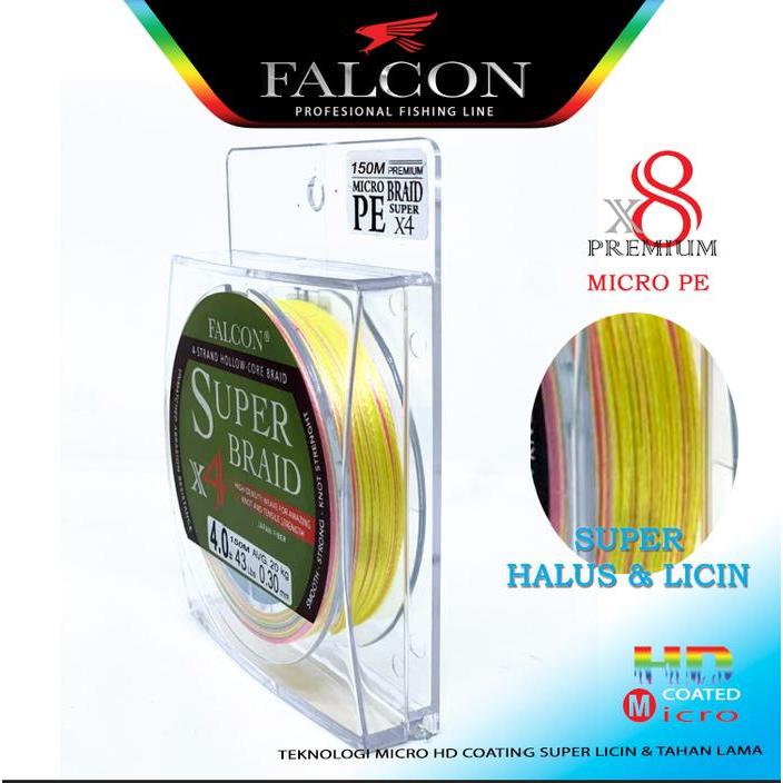 Falcon Senar Pe X4 Super Braid 150M - MULTI, Pe 0.6