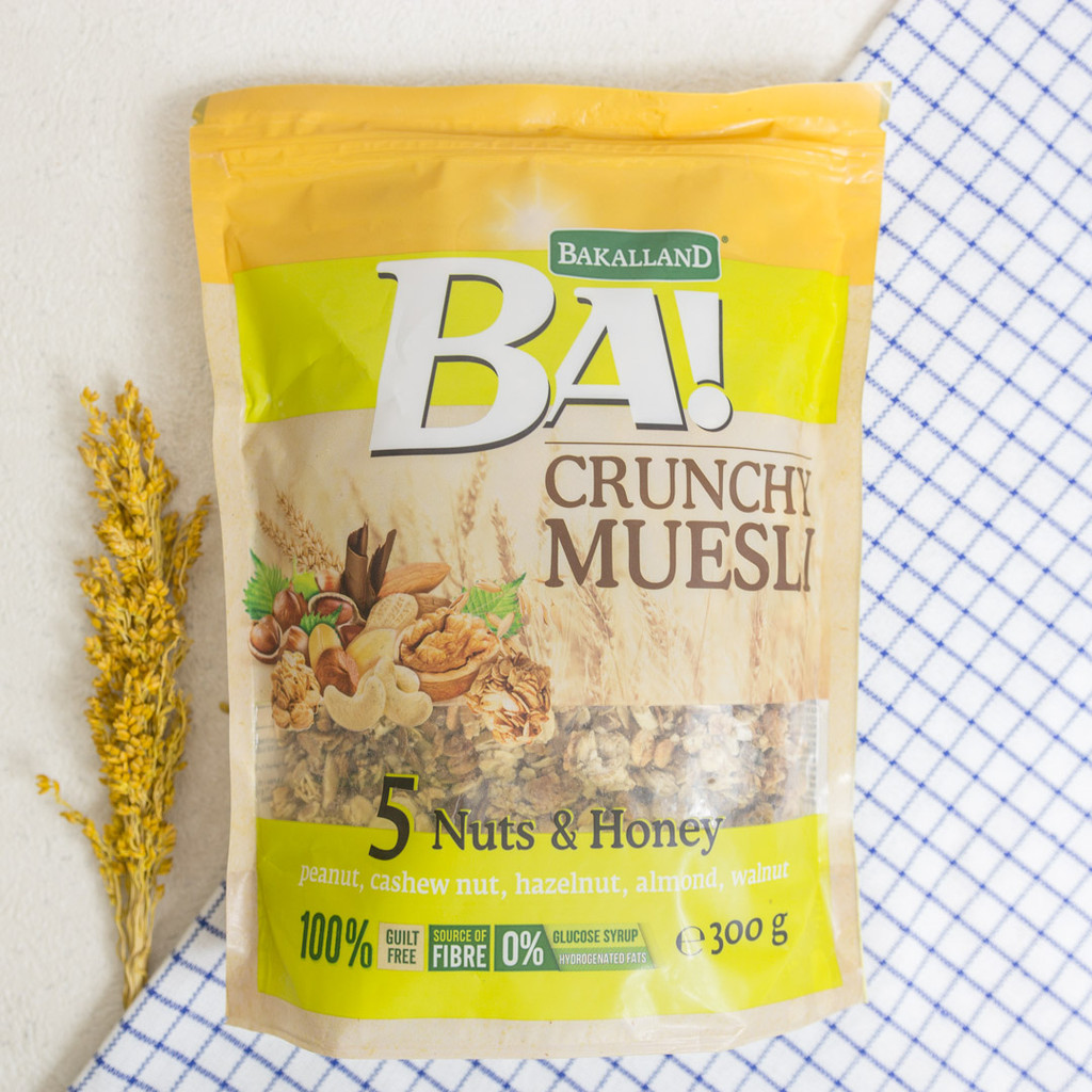 Bakalland BA Muesli 5 Nuts and Honey 300 gram
