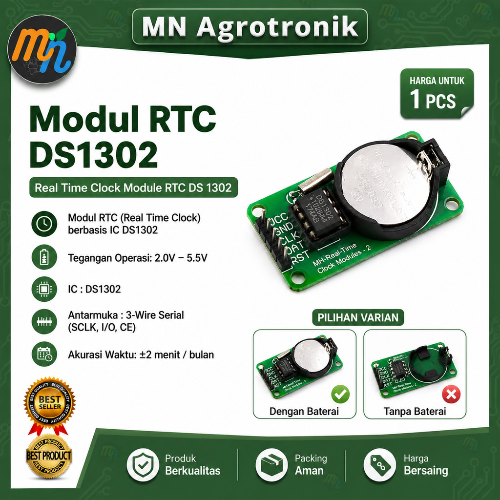 Modul RTC DS1302 / Real Time Clock Module RTC DS 1302