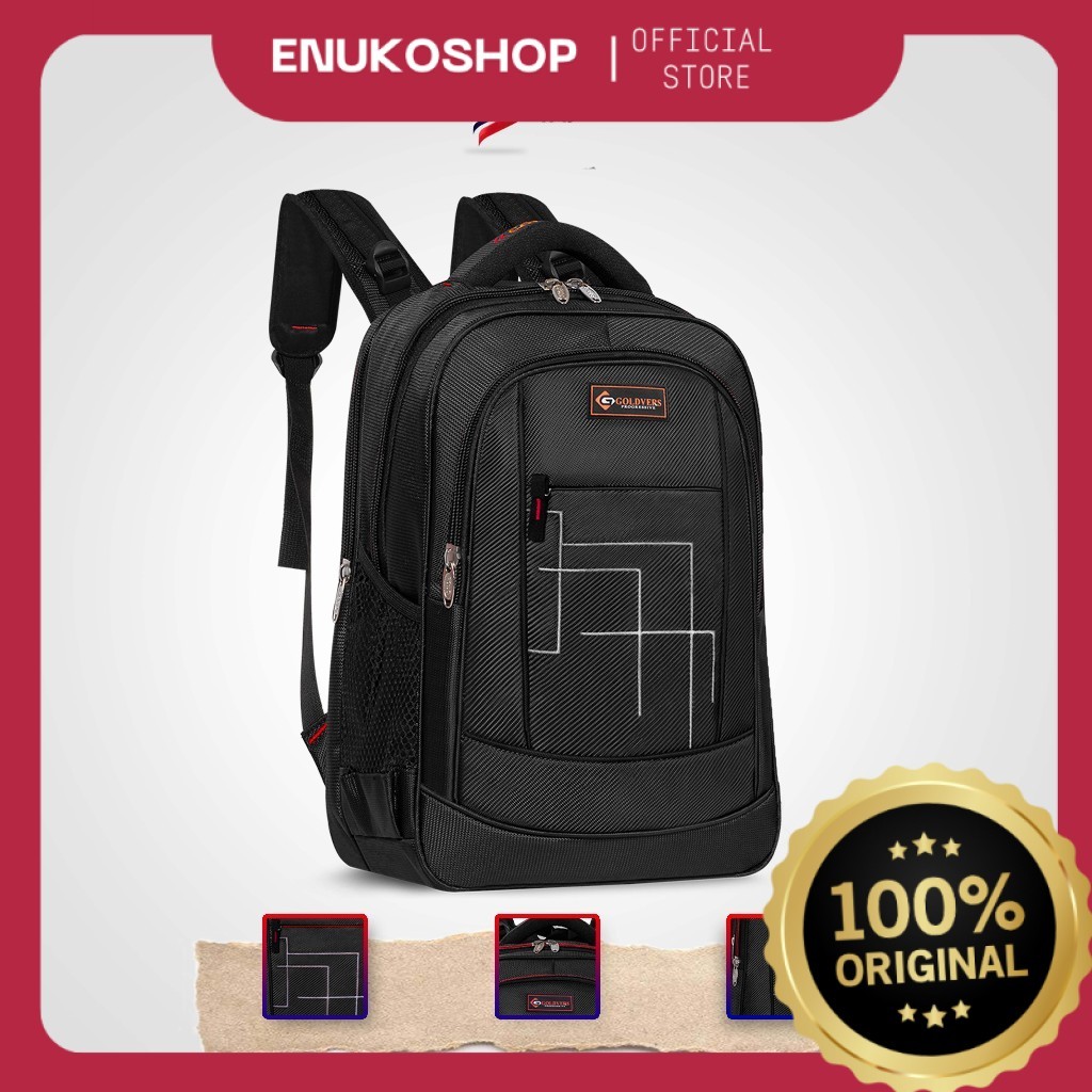 POLO GOLDVERS - Tas Ransel Kerja Pria POLO GOLDVERS 17 Inchi Bisa COD + Free Raincover ORIGINAL POLO