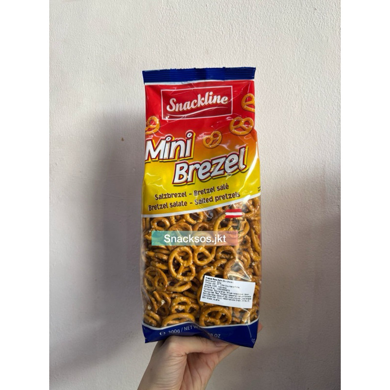 SNACKLINE SALTED PRETZEL MINI BREZEL- PRETZELS     Berkualitas