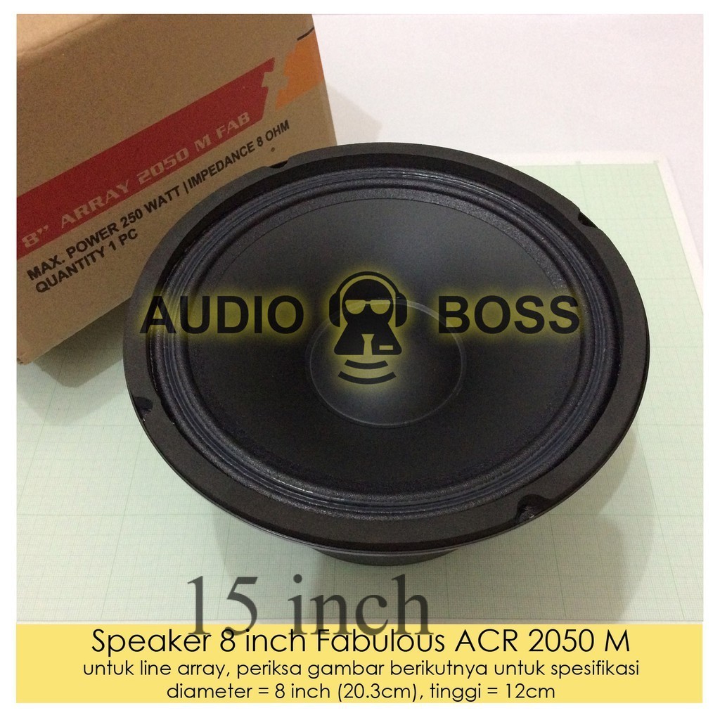 Speaker ACR 8" Fabulous 2050 /ACR 8 inch Fabulous / ACR 8"Fabulus 2050