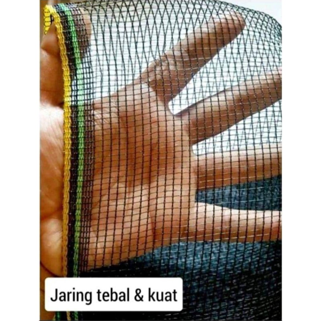 Waring Hitam 50 Meter Lebar/Tinggi 120 cm Jaring Kandang Kebun Kolam Bahan Kuat