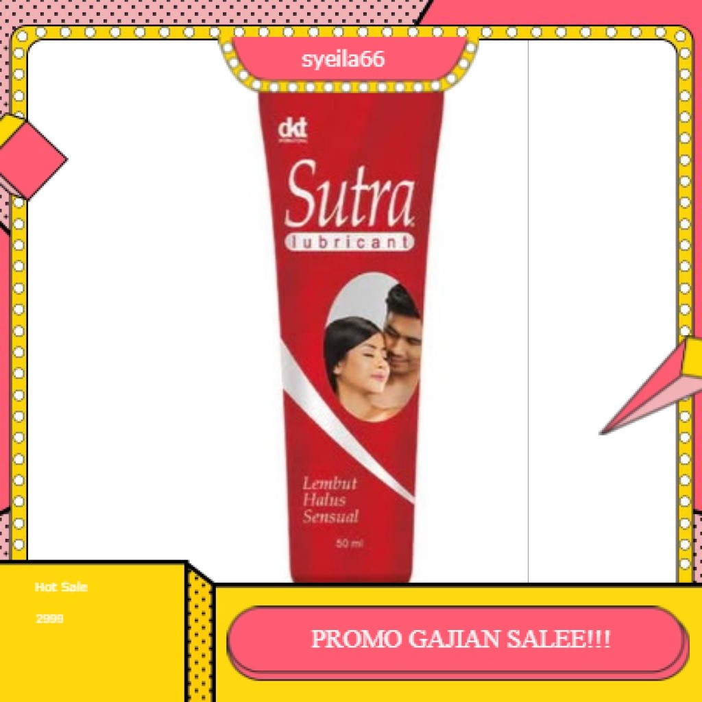 PROMO SALE Sutra Lubricant Pelumas Area Intim (50 ml) * DW *