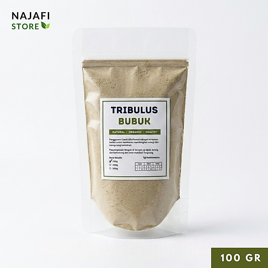 Tribulus Bubuk Murni 100g Tribulus Terrestris Asli Premium Herbal Stamina Pria