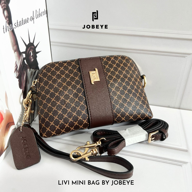 CG56RD JOBEYE - LIVI MINI BAG DOUBLE STRAP, Tas Selempang Wanita