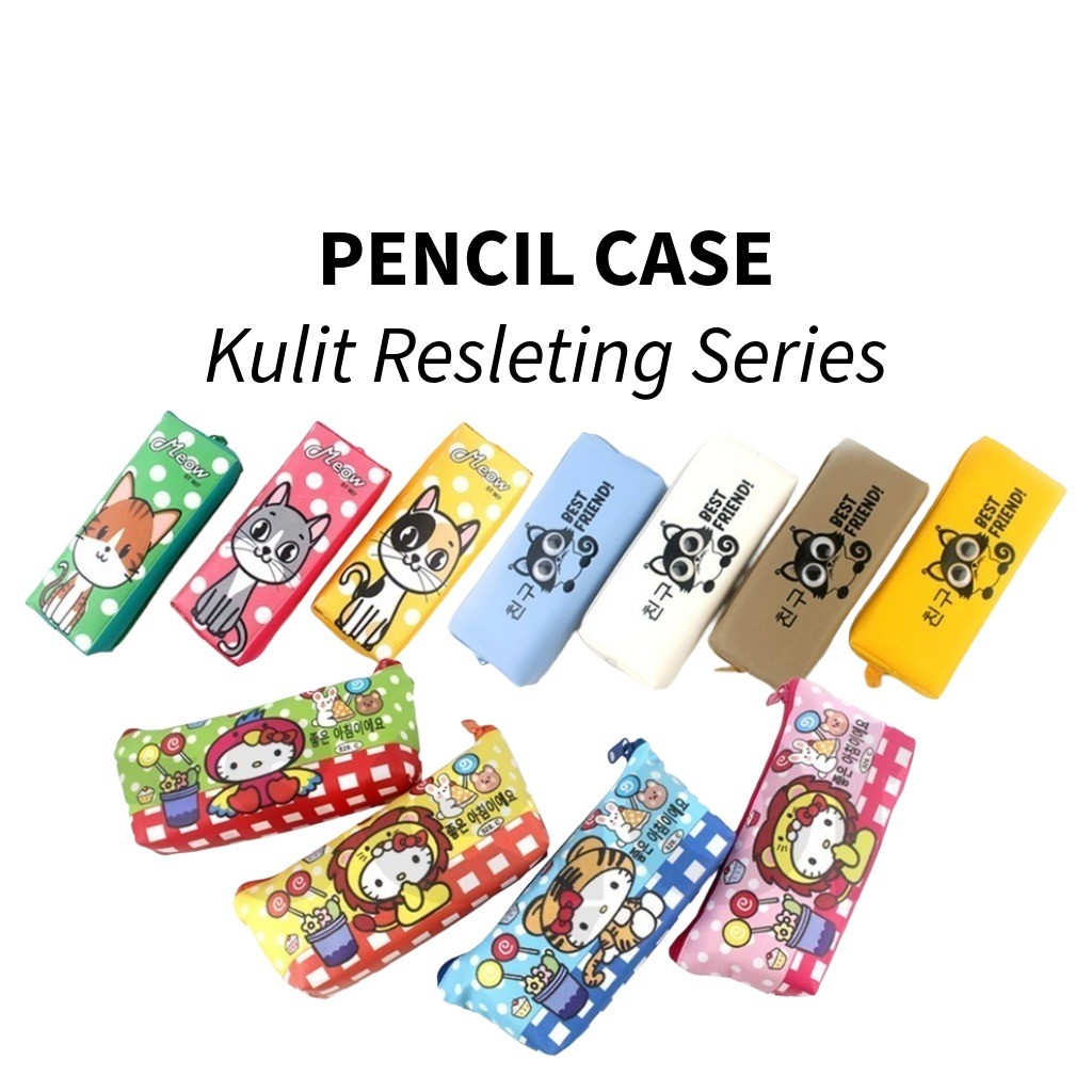 

♚Kotak Pensil Kulit Shintoeng / Tempat Pensil Resleting Fancy♚
