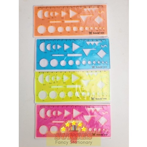 

BPP Penggaris cetakan bulat segitiga lingkaran butterfly BT 9400