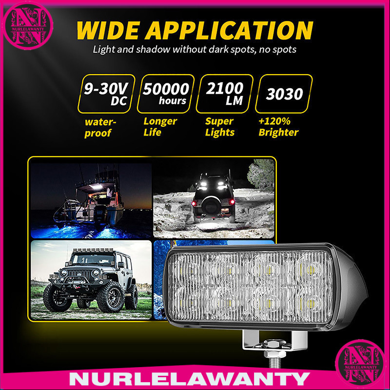 

- DXZ Lampu Sorot Tembak Mobil LED Floodlight Cool White 6500K IP65 10W - D30 -