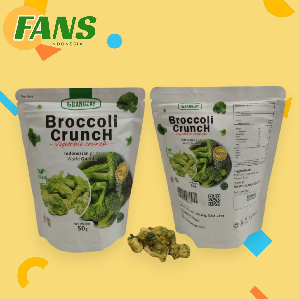 

KERIPIK BROKOLI SUPER PREMIUM 50GR | KELEZATAN SEHAT DARI BROKOLI TERBAIK