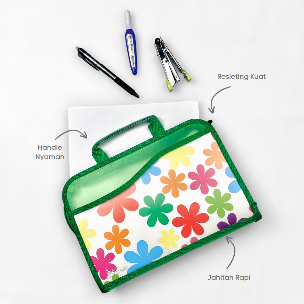 

Topla Zipper File 1929 Mini Map Dokumen Anak – Tas Map Arsip Kertas Berkas dengan Resleting & Handle