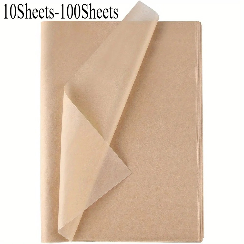 

10-100 Sheets Brown Tissue Paper for Packaging Gift Wrapping Craft Papers Bulk for DIY Wedding Festival Party Supplies