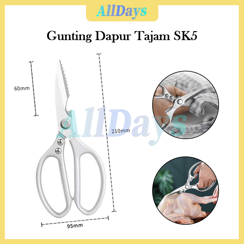 Gunting Dapur Japan SK5/Gunting Daging Stainless/Gunting Dapur Potong Sayur Daging