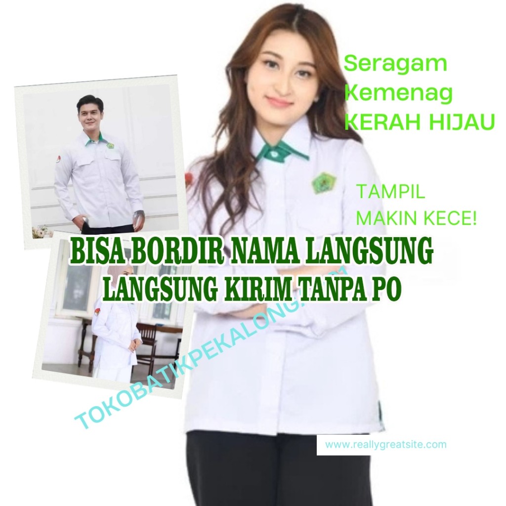 Kemeja Dinas Kemenag Putih Seragam Kemenag Pria dan Wanita Terbaru Baju Dinas Kemenag 2025