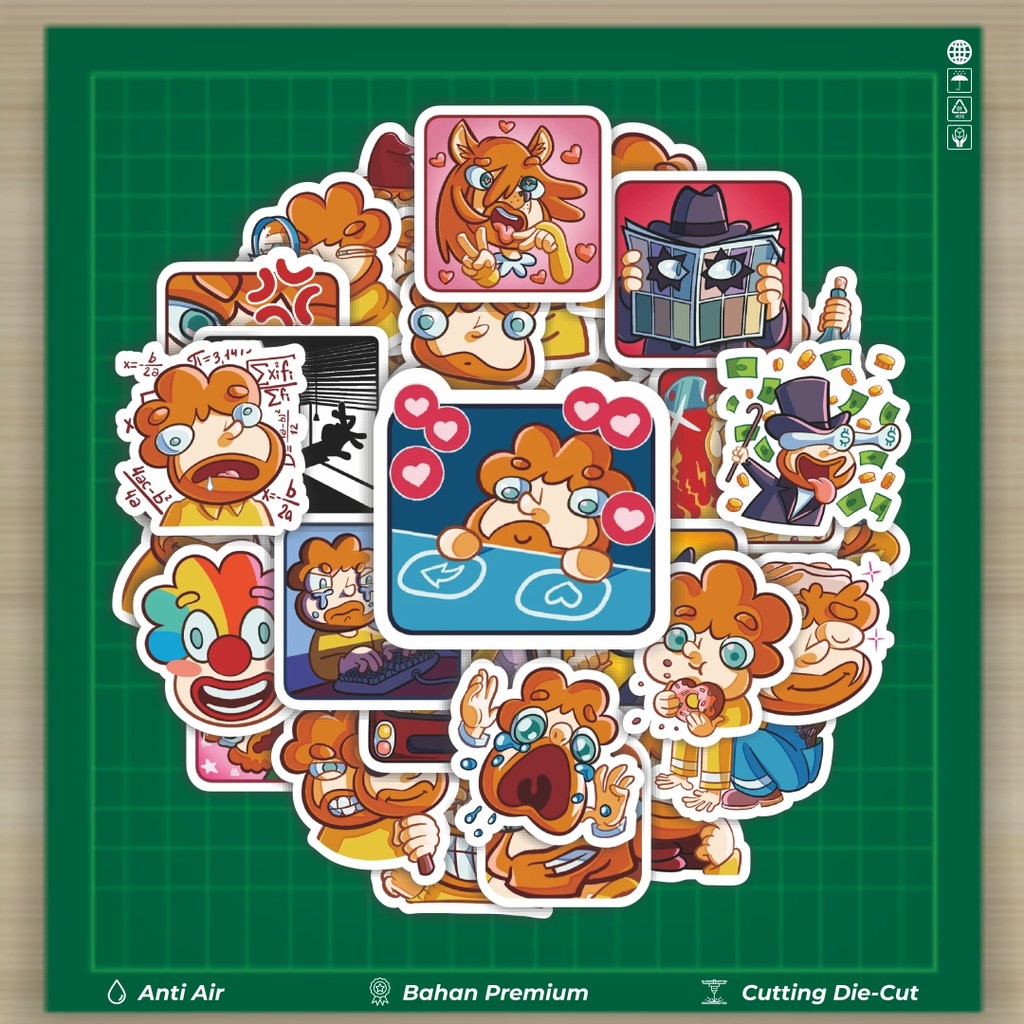 

HOT 50 PCS STIKER Stiker Kartun Just Slavik Stiker Fashion Cars Decal Dingin Kartu Album Custom Vinyl Anti Air- Sticker Aesthetic Buku Journal Koper Casing HP Tablet Laptop Helm Motor Botol Minum