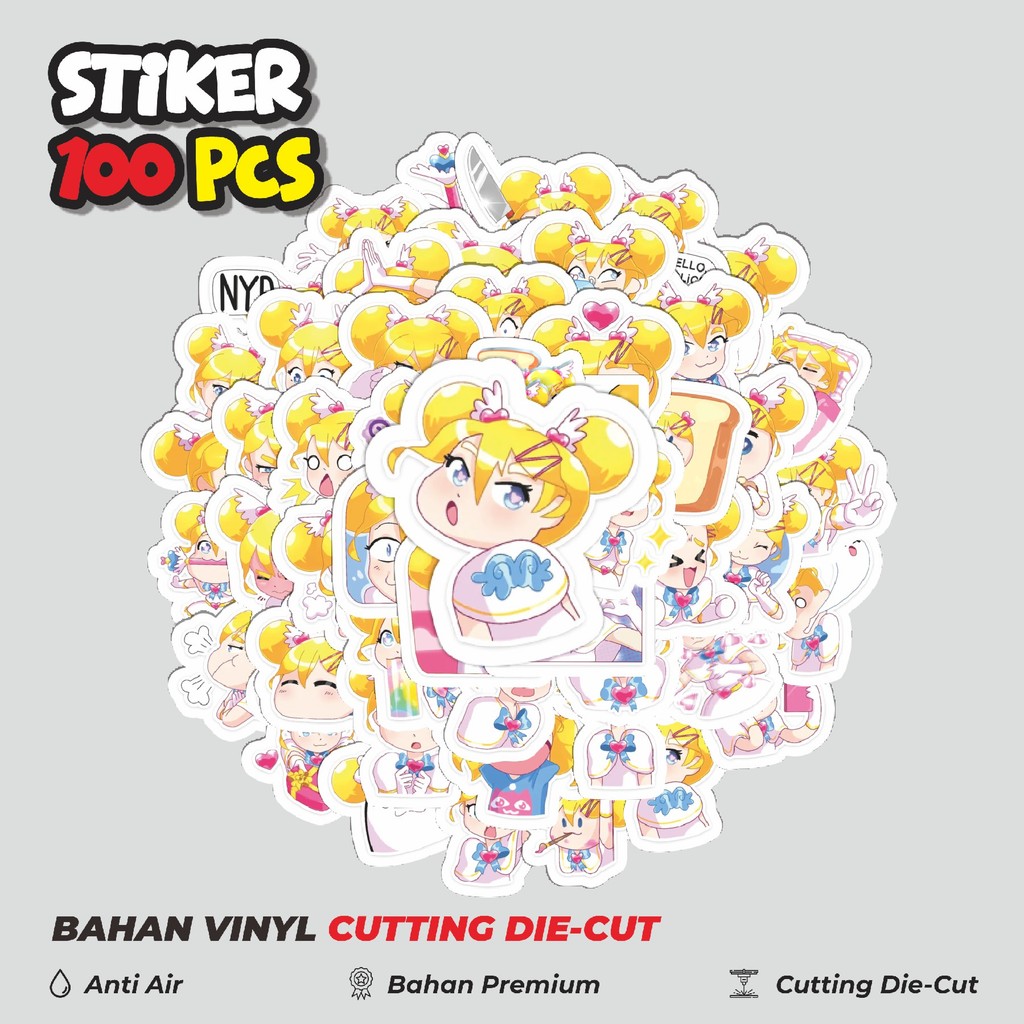 

Terbaru! 50 pcs Stiker Kartun Mimiko Chan Dekorasi Lucu Kreatif untuk Notebook, Skateboard, HP