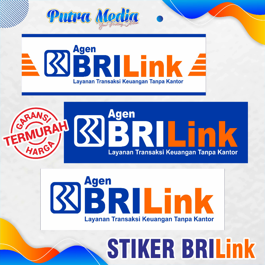 

Stiker Meja Agen BRILink Murah Vinyl Anti Air & Awet