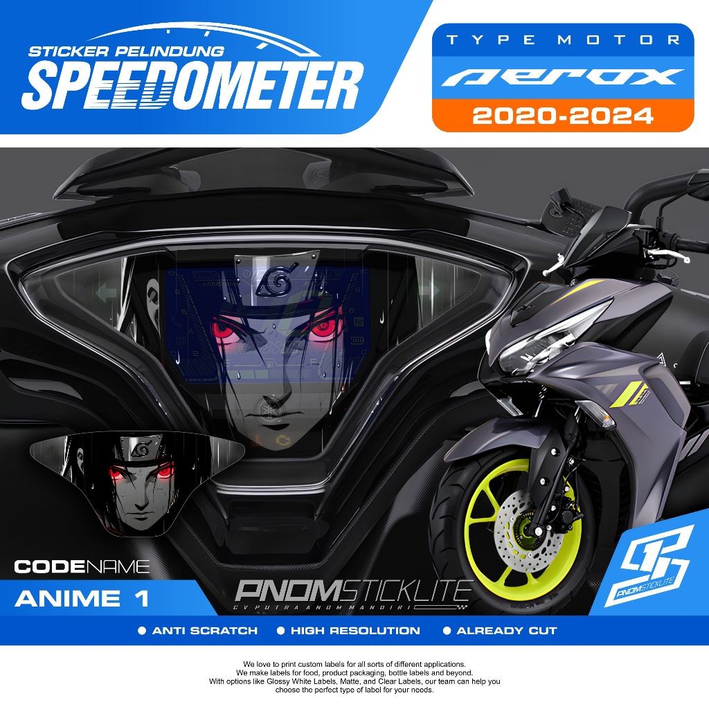 STICKER ANTIGORES SPEEDOMETER AEROX NEW 155 2020 2021 2022 2023 2024 SPEEDOMETER AEROX NEW