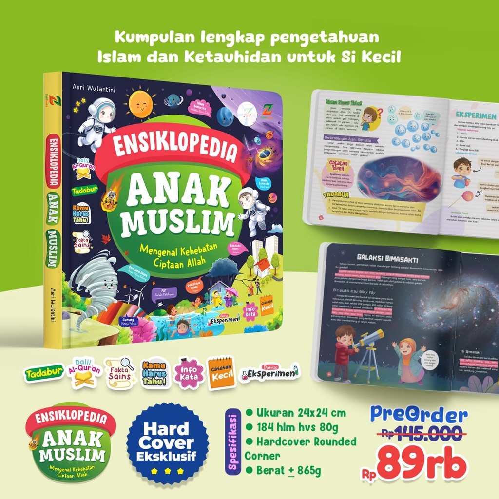 ziyadbooks official Buku Ensiklopedia Anak Muslim Lengkap tk paud sd