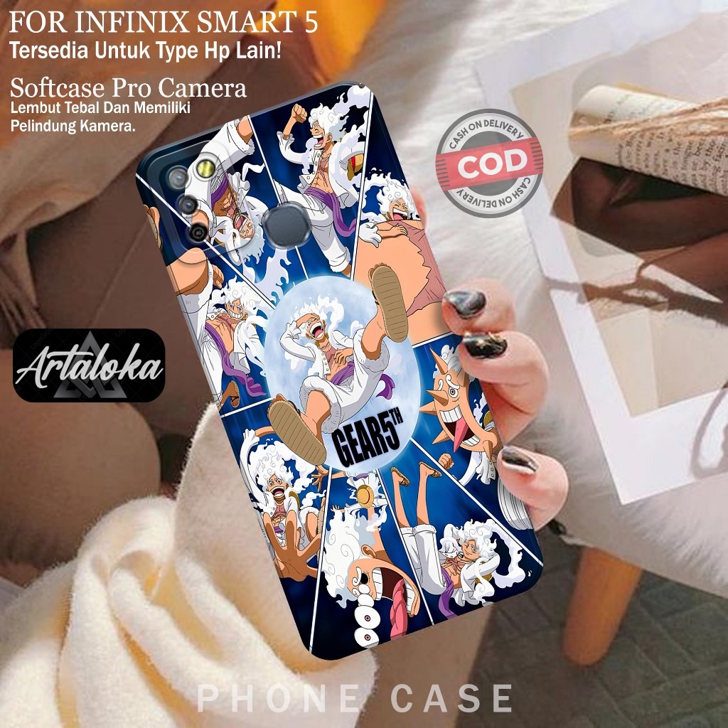 Softcase Hp Infinix Smart 5 Terbaru Fashion Case Anime Case Pro Camera Silikon Tpu Macaroon Case Inf