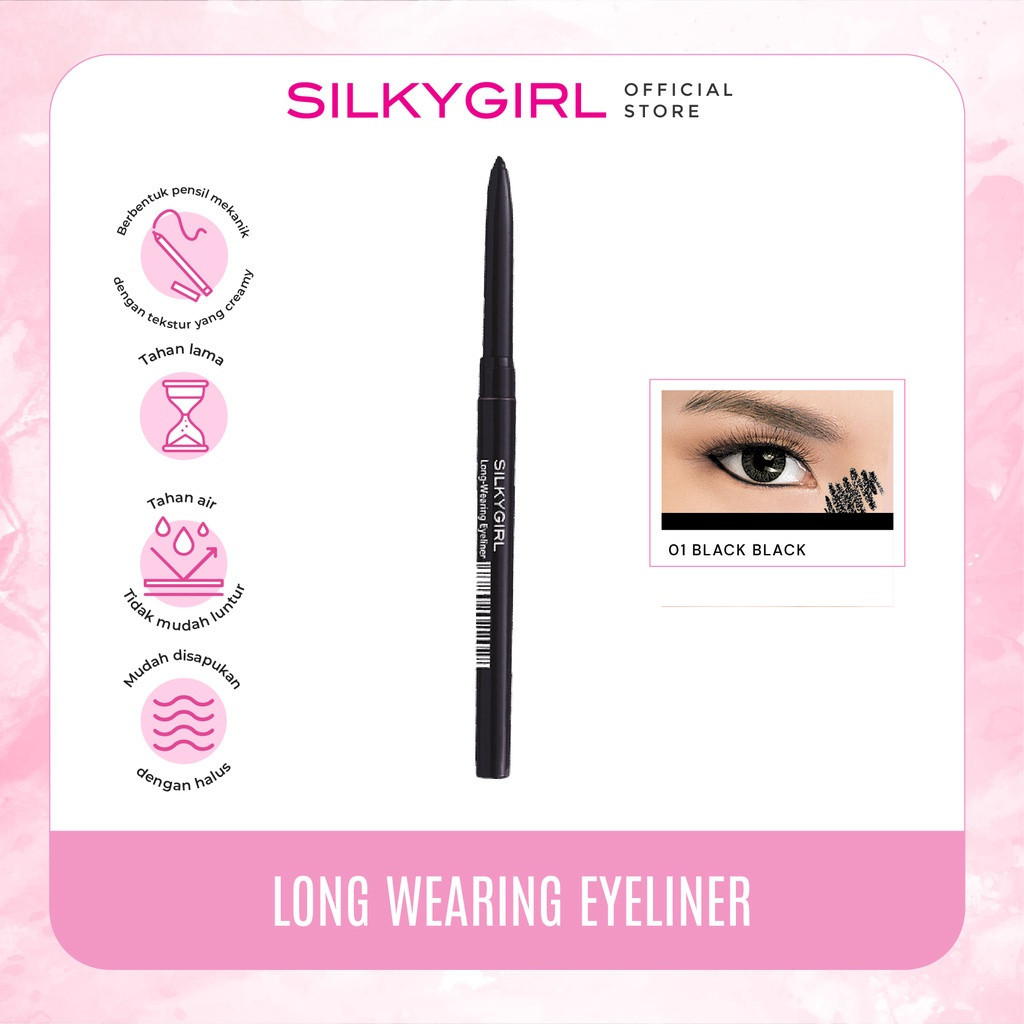 SilkyGirl Long Wearing Eyeliner-(EyeLiner Matic) Waterproof