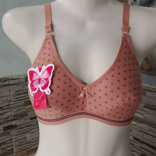 6 Pcs Bra Remaja Dan Ibu Ibu Bh Wanita NO 34/36/38 Kait 2 NO 40/42 Kait 3. Bh Sport Tanpa Kawat 666 
