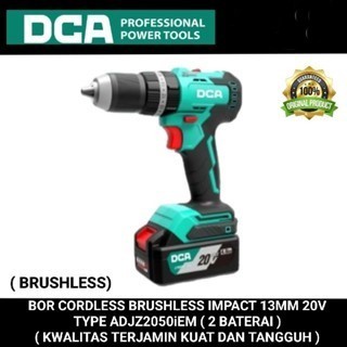 DCA Bor cordless impact 13mm 20V jaminan asli original