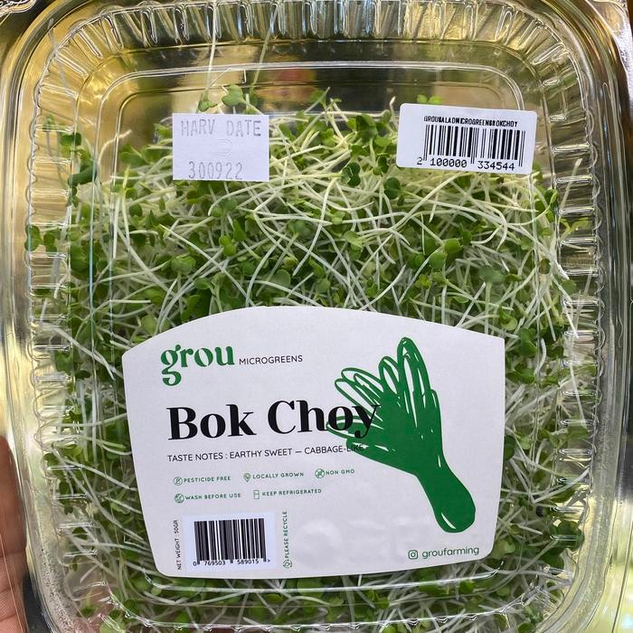 

Grou salad microgreens box choy 100 grm